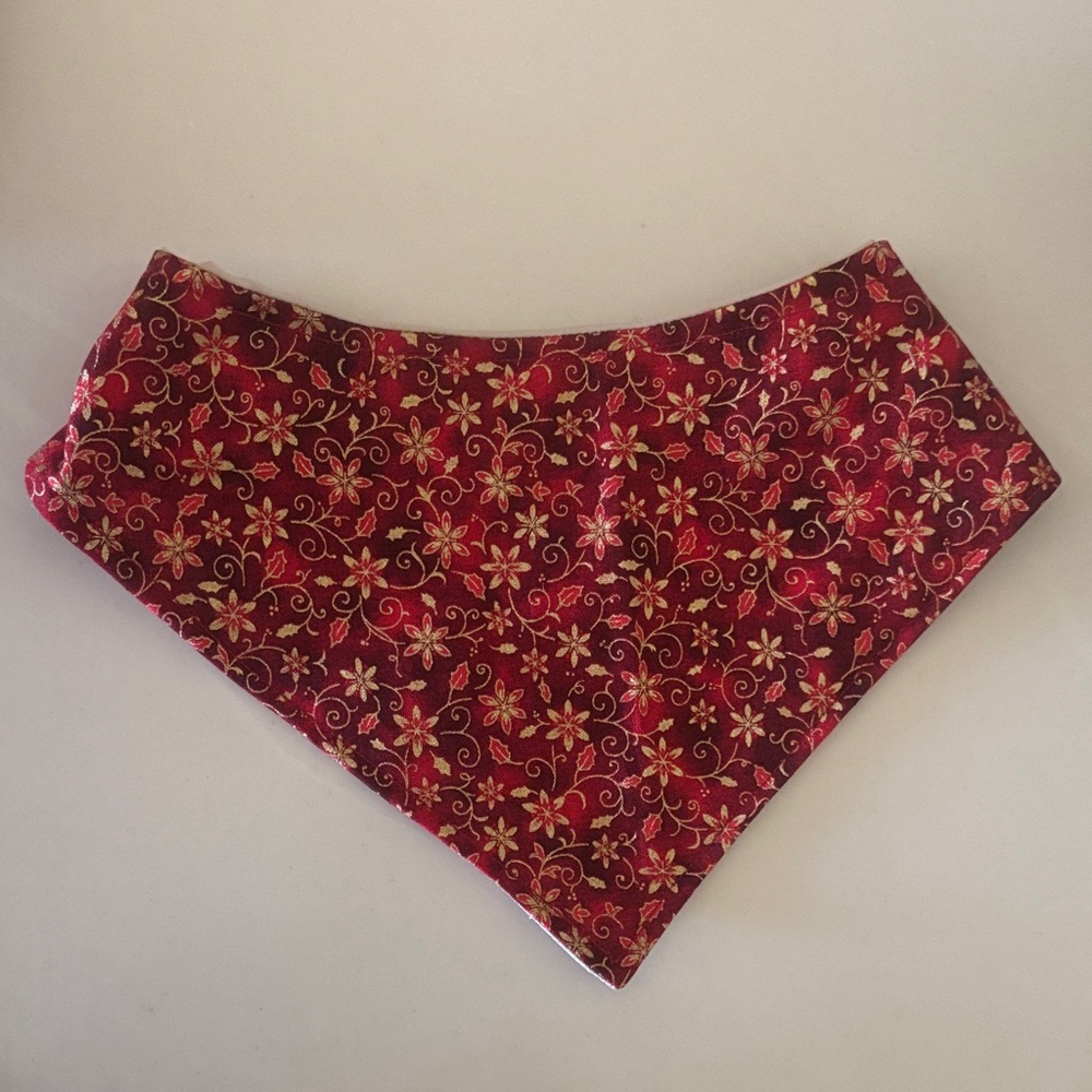 Floral Red Dog Bandana